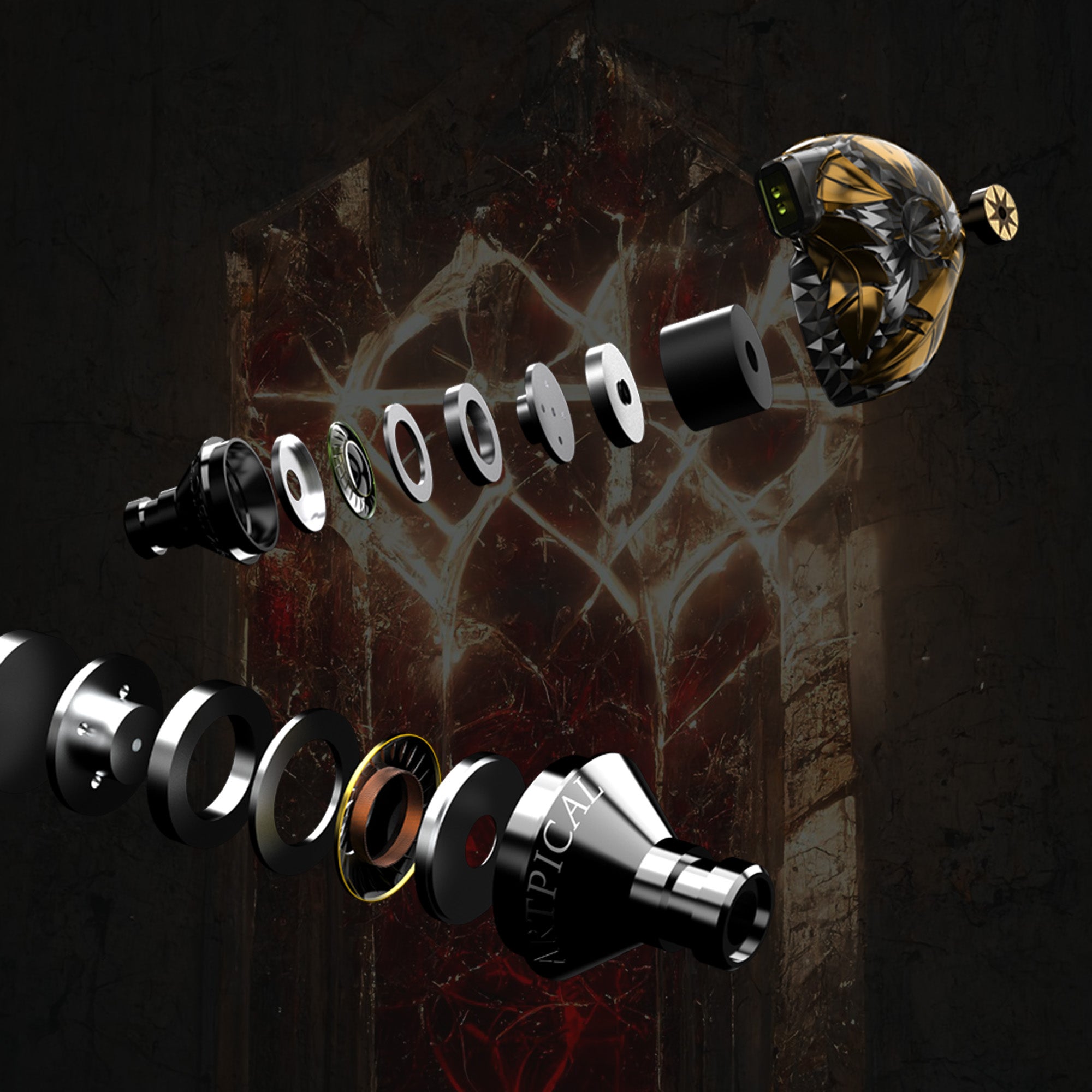 ARTPICAL Lucifer Lightbringer 10mm Titanium Diaphragm IEM 6N